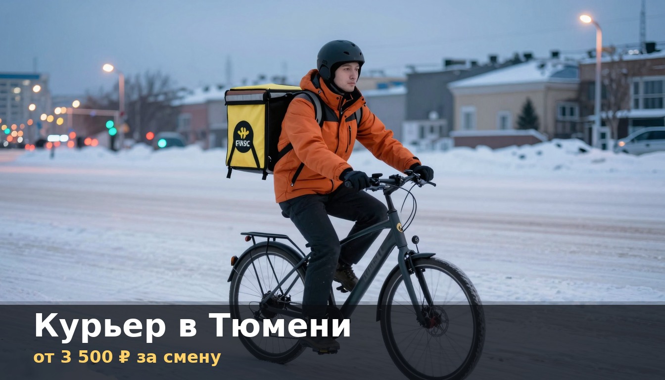 Курьер с термосумкой в Тюмени — вакансии доставки от 3500 ₽ за смену