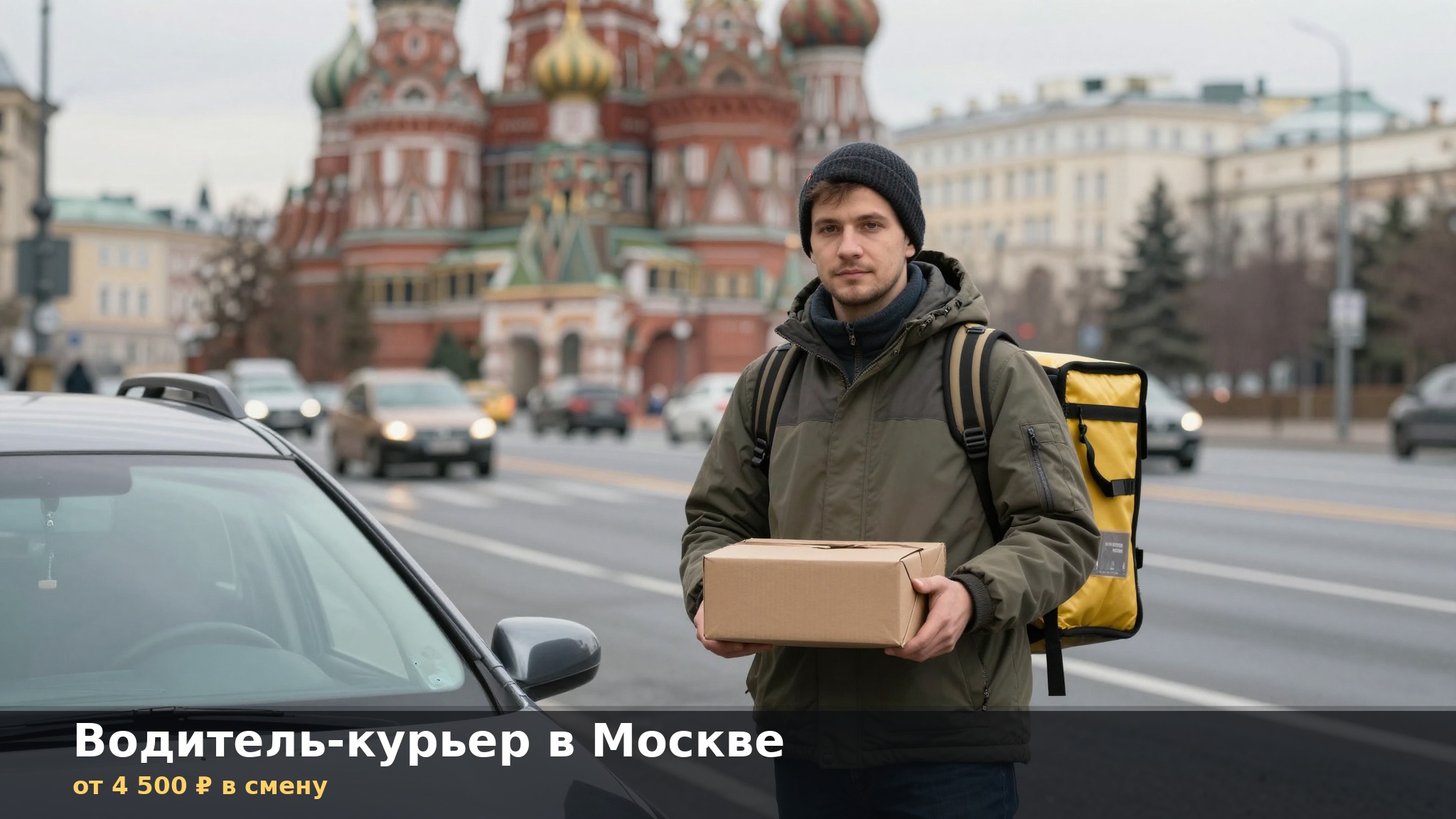 Водитель-курьер за рулём в Москве — вакансии 2026 с оплатой от 4500 ₽ в смену